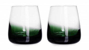 Набор бокалов для виски 2 шт. Spell dark green