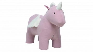 Пуф детский Unicorn, цвет Нежно розовый + белый